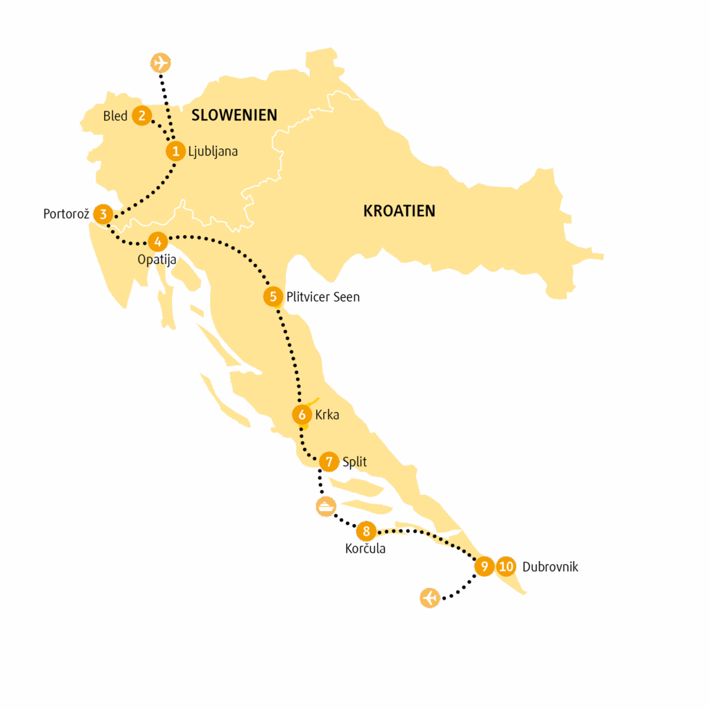 Slowenien und Kroatien