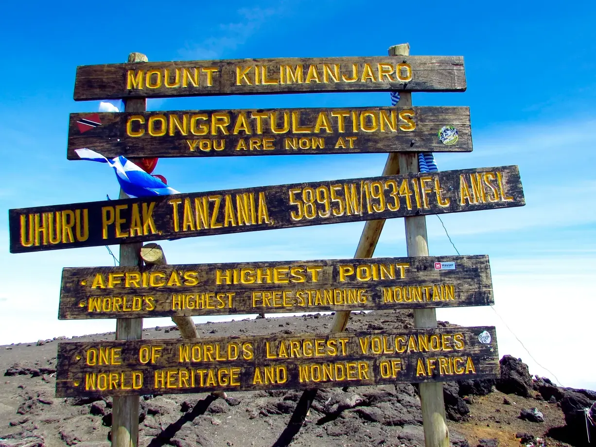 hauser-exkursionen-tansania-kilimanjaro-uhuru-peak-gipfelschild